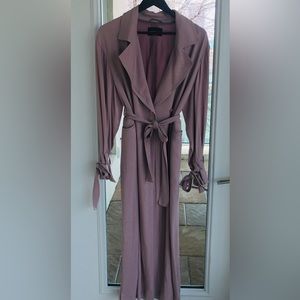 Babaton Lilac Trench wrap dress